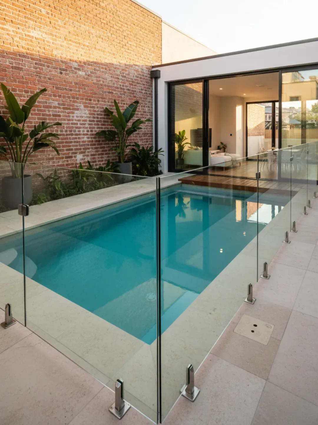 Premium frameless glass pool fences SOUT for riverfront homes, combining safety compliance with crystal clear view south brisbine